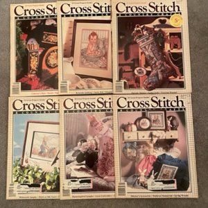 1990 Full Year Vintage Cross Stitch & Country Crafts mags Bundle